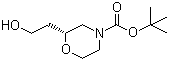 (R)-2-(2-羟乙基)-4-吗啉羧酸叔丁酯分子结构 (CAS 136992-21-7)
