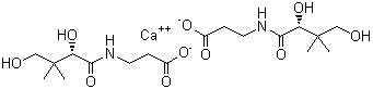 泛酸钙分子结构 (CAS 137-08-6)