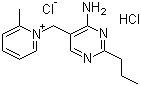 structure of CAS# 137-88-2, Amprolium hydrochloride;1-([4-Amino-2-propyl-5-pyrimidinyl]methyl)-2-methylpyridinium chloride