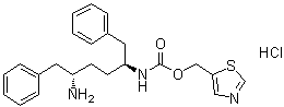 N-[(1S,4S)-4-Amino-5-phenyl-1-(phenylmethyl)pentyl]carbamic acid 5-thiazolylmethyl ester hydrochloride molecular structure (CAS 1370406-80-6)