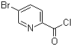 5-溴吡啶-2-甲酰氯分子结构 (CAS 137178-88-2)