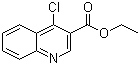 4-氯喹啉-3-羧酸乙酯分子结构 (CAS 13720-94-0)