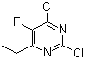 2,4-Dichloro-6-ethyl-5-fluoropyrimidine molecular structure (CAS 137234-85-6)