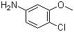 3-甲氧基-4-氯苯胺分子结构 (CAS 13726-14-2)