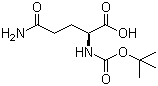 Boc-L-谷氨酰胺分子结构 (CAS 13726-85-7)