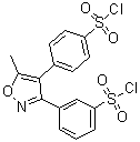 3-[4-[4-(Chlorosulfonyl)phenyl]-5-methyl-3-isoxazolyl]benzenesulfonyl chloride molecular structure (CAS 1373038-63-1)
