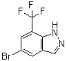 5-Bromo-7-(trifluoromethyl)-1H-indazole molecular structure (CAS 1374258-43-1)