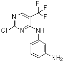 N1-[2-Chloro-5-(trifluoromethyl)-4-pyrimidinyl]-1,3-benzenediamine molecular structure (CAS 1374507-24-0)