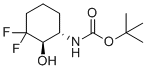 tert-butyl (1S,2R)-3,3-difluoro-2-hydroxycyclohexylcarbamate molecular structure (CAS 1374973-15-5)
