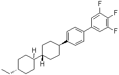 4'-[(反式,反式)-4'-乙基[1,1'-联环己烷]-4-基]-3,4,5-三氟-1,1'-联苯分子结构 (CAS 137529-40-9)