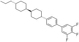 反,反-4'-(4'-丙基联二环己烷-4-基)-3,4,5-三氟联苯分子结构 (CAS 137529-41-0)