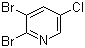 2,3-二溴-5-氯吡啶分子结构 (CAS 137628-17-2)