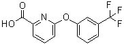 6-[3-(三氟甲基)苯氧基]-2-吡啶羧酸分子结构 (CAS 137640-84-7)