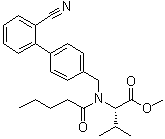 N-[(2'-氰基联苯-4-基)甲基]-N-(1-氧代戊基)-L-缬氨酸甲酯分子结构 (CAS 137863-90-2)