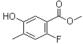 2-氟-5-羟基-4-甲基苯甲酸甲酯分子结构 (CAS 1378655-77-6)