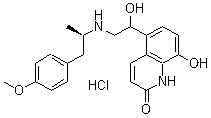 盐酸卡莫特罗分子结构 (CAS 137888-11-0)