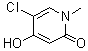 5-Chloro-4-hydroxy-1-methyl-2(1H)-pyridinone molecular structure (CAS 1379260-15-7)