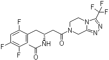 N-乙酰基西他列汀分子结构 (CAS 1379666-94-0)