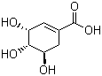 莽草酸分子结构 (CAS 138-59-0)