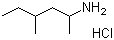 2-氨基-4-甲基己烷盐酸盐分子结构 (CAS 13803-74-2)