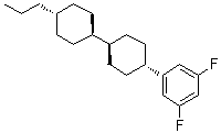 1-[反式-4-(反式-4-丙基环己基)环己基]-3,5-二氟苯分子结构 (CAS 138074-21-2)
