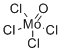 钼(VI)四氯化物氧化物分子结构 (CAS 13814-75-0)