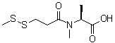N-Methyl-N-[3-(methyldithio)-1-oxopropyl]-L-alanine molecular structure (CAS 138148-62-6)