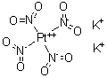 四硝基铂酸二钾盐分子结构 (CAS 13815-39-9)