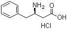(S)-3-氨基-4-苯基丁酸盐酸盐分子结构 (CAS 138165-77-2)