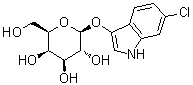 6-Chloro-1H-indol-3-yl beta-D-galactopyranoside molecular structure (CAS 138182-21-5)