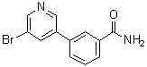 3-(5-溴-3-吡啶基)苯甲酰胺分子结构 (CAS 1383133-39-8)