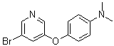 4-[(5-Bromo-3-pyridinyl)oxy]-N,N-dimethylbenzenamine molecular structure (CAS 1383133-44-5)