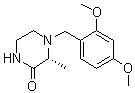 (R)-4-(2,4-Dimethoxybenzyl)-3-methylpiperazin-2-one molecular structure (CAS 1383146-20-0)