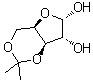 3,5-O-(1-甲基亚乙基)-alpha-D-呋喃木糖分子结构 (CAS 138343-47-2)