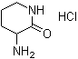 3-氨基-2-哌啶酮盐酸盐分子结构 (CAS 138377-80-7)
