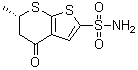 (6S)-4-Oxo-6-methyl-5,6-dihydro-4H-thieno[2,3-b]thiopyran-2-sulfonamide molecular structure (CAS 1383784-43-7)