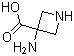 3-Aminoazetidine-3-carboxylic acid molecular structure (CAS 138650-25-6)