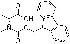 N-芴甲氧羰酰基-N-甲基-D-丙氨酸分子结构 (CAS 138774-92-2)