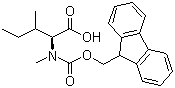 Fmoc-N-methyl-L-isoleucine molecular structure (CAS 138775-22-1)