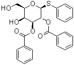Phenyl 1-thio-beta-D-galactopyranoside 2,3-dibenzoate molecular structure (CAS 138857-53-1)