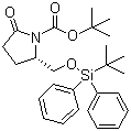 (2S)-2-[[[(tert-Butyl)diphenylsilyl]oxy]methyl]-2,5-dihydro-5-oxo-1H-pyrrole-1-carboxylic acid tert-butyl ester molecular structure (CAS 138871-58-6)