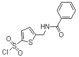 5-(Benzoylamino)methyl-2-thiophenesulfonyl chloride molecular structure (CAS 138872-44-3)