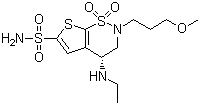 Brinzolamide molecular structure (CAS 138890-62-7)