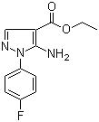 Ethyl 5-amino-1-(4-fluorophenyl)-1H-pyrazole-4-carboxylate molecular structure (CAS 138907-68-3)