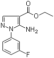 5-Amino-1-(3-fluorophenyl)-1H-pyrazole-4-carboxylic acid ethyl ester molecular structure (CAS 138907-70-7)
