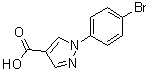 1-(4-Bromophenyl)-1H-pyrazole-4-carboxylic acid molecular structure (CAS 138907-85-4)