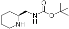 tert-Butyl ((2S)-piperidin-2-ylmethyl)carbamate molecular structure (CAS 139004-93-6)