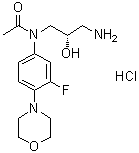 N-[(2S)-3-Amino-2-hydroxypropyl]-N-[3-fluoro-4-(4-morpholinyl)phenyl]acetamide hydrochloride (1:1) molecular structure (CAS 1391068-25-9)