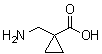 1-(Aminomethyl)cyclopropanecarboxylic acid molecular structure (CAS 139126-45-7)