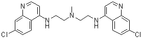 N2-(7-Chloro-4-quinolinyl)-N1-[2-[(7-chloro-4-quinolinyl)amino]ethyl]-N1-methyl-1,2-ethanediamine molecular structure (CAS 1391426-22-4)